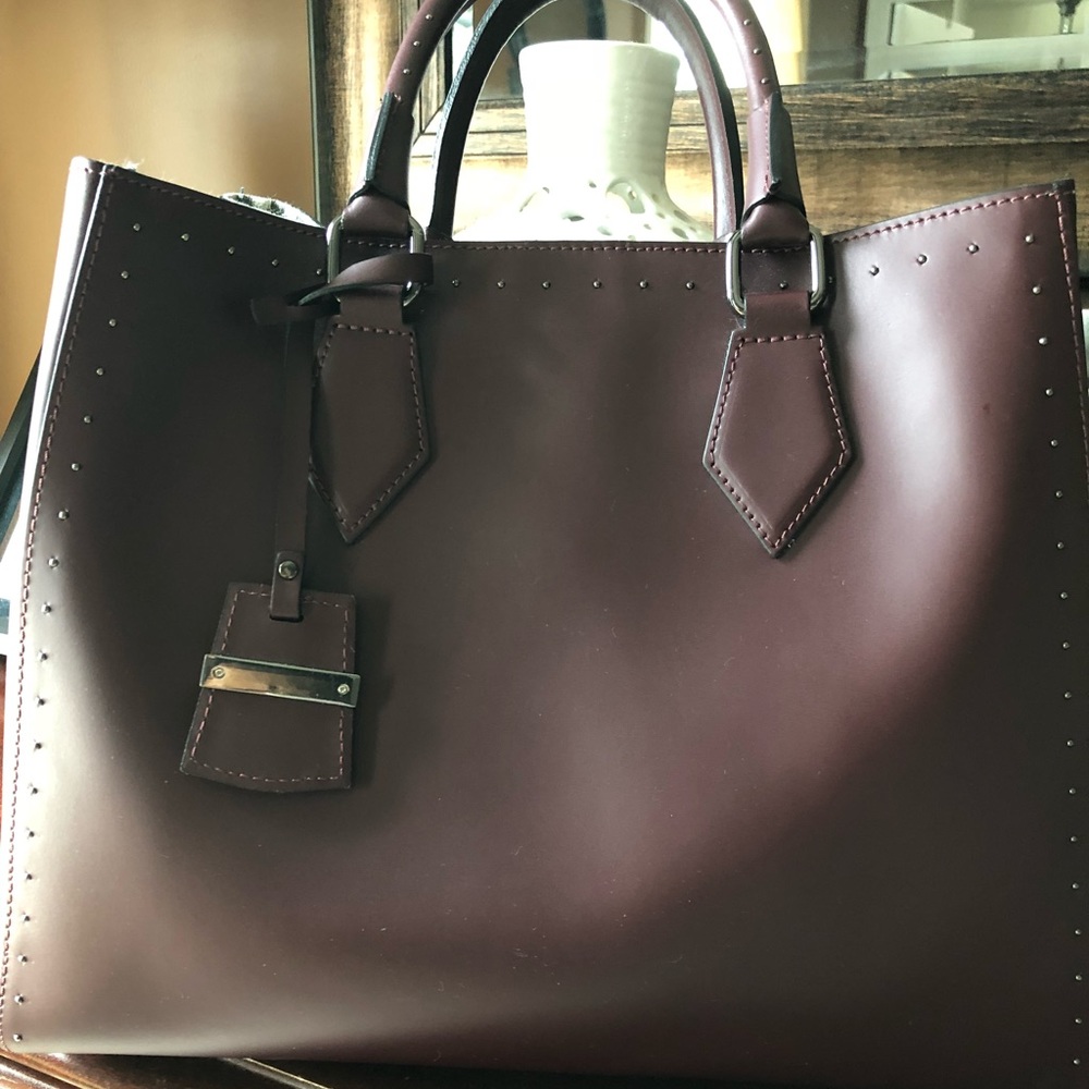 Burgundy A.Bellucci genuine leather Bag